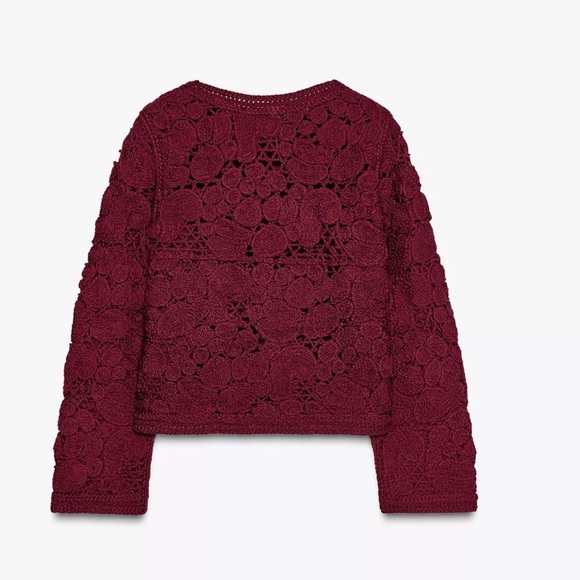 NWT ZARA MACRAMÉ CARDIGAN SIZE S and M 
🚨FIRM PRICE NO DISCOUNT - Picture 10 of 16